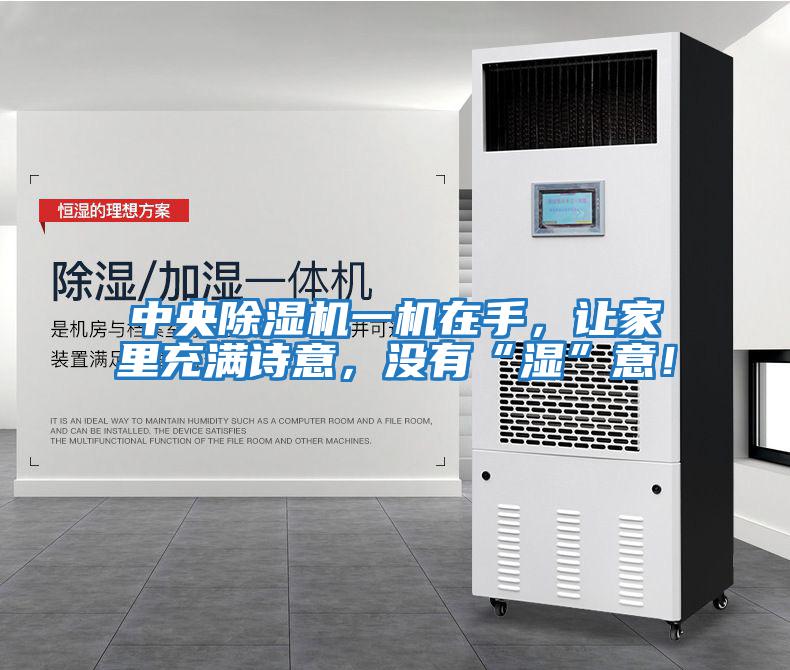 中央除濕機一機在手，讓家里充滿詩意，沒有“濕”意！
