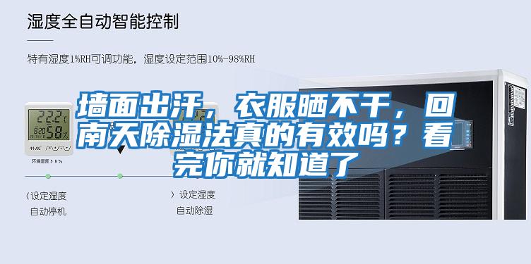 墻面出汗，衣服曬不干，回南天除濕法真的有效嗎？看完你就知道了