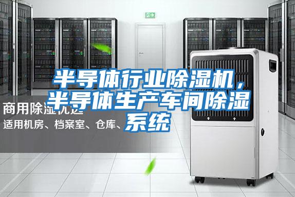 半導體行業除濕機，半導體生產車間除濕系統