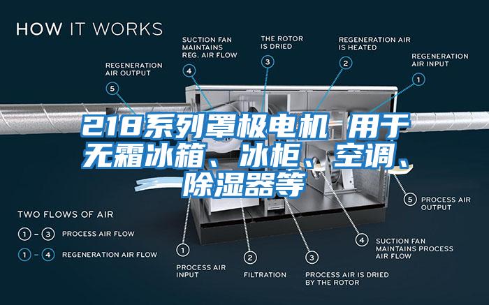 218系列罩極電機 用于無霜冰箱、冰柜、空調、除濕器等
