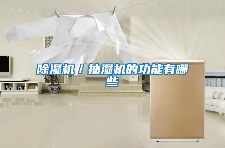 除濕機/抽濕機的功能有哪些