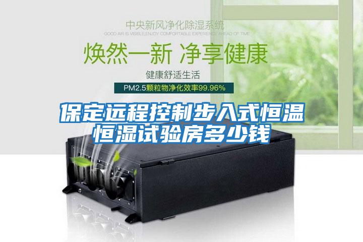保定遠(yuǎn)程控制步入式恒溫恒濕試驗房多少錢
