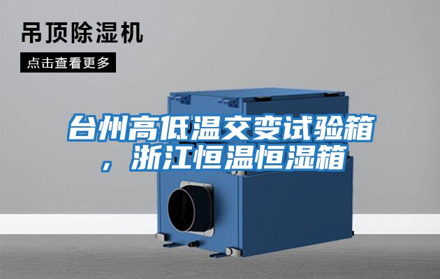 臺州高低溫交變試驗箱，浙江恒溫恒濕箱