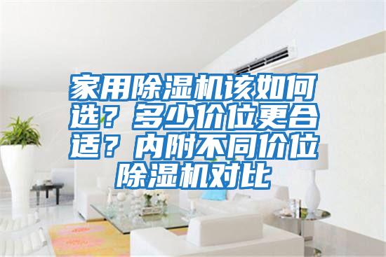 家用除濕機該如何選?多少價位更合適?內附不同價位除濕機對比