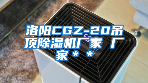 洛陽(yáng)CGZ-20吊頂除濕機(jī)廠家 廠家＊＊