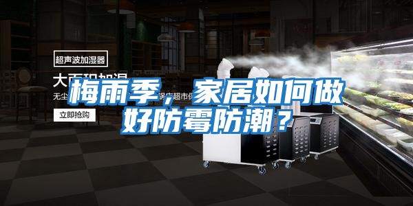 梅雨季，家居如何做好防霉防潮？