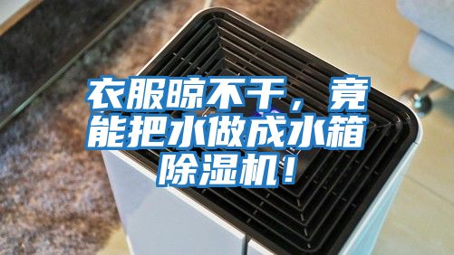 衣服晾不干，竟能把水做成水箱除濕機(jī)！